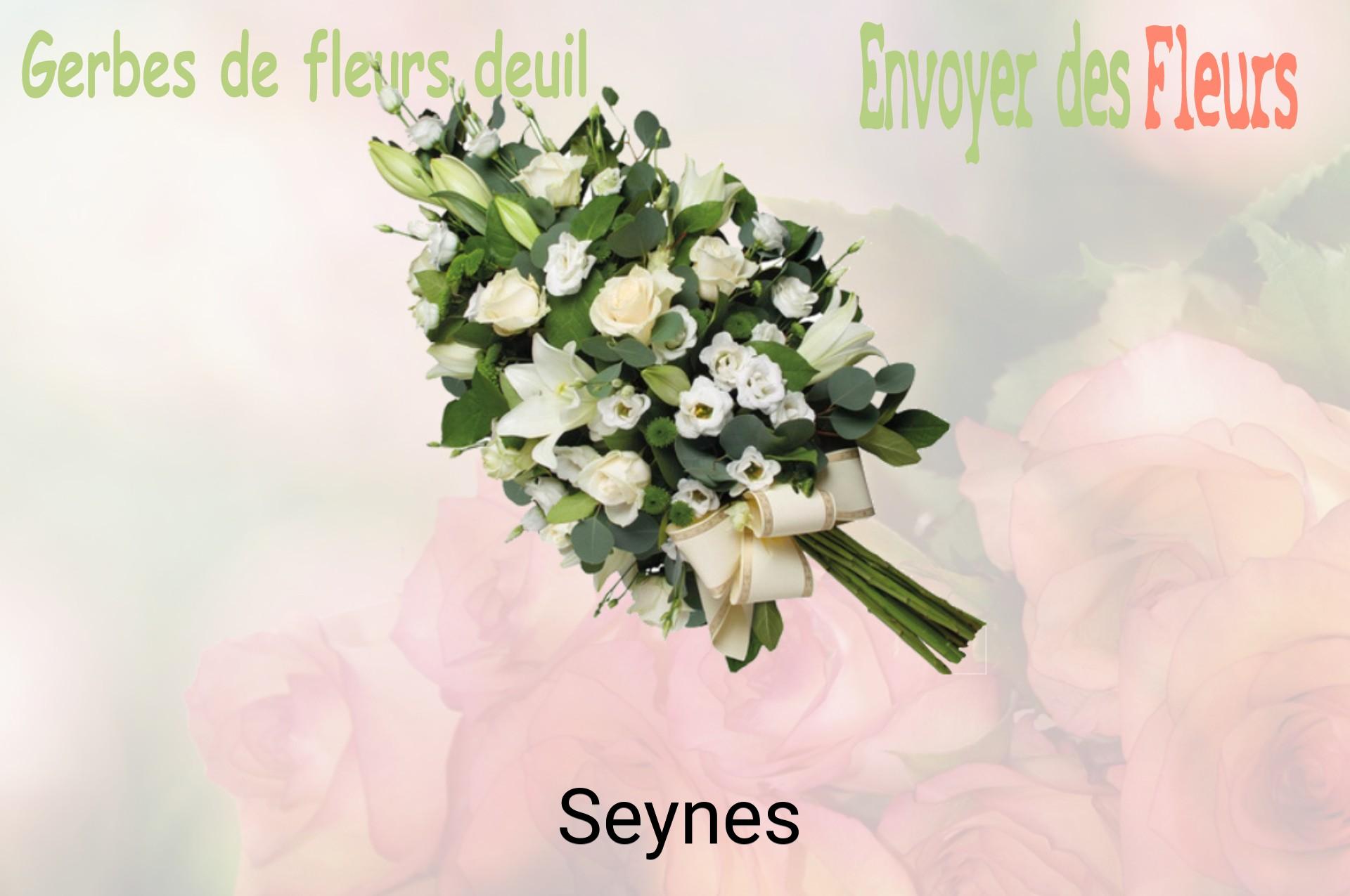 Gerbe de fleurs de deuil livrée à Seynes